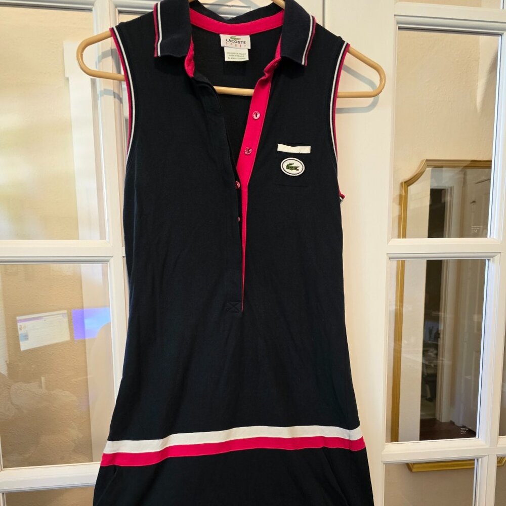 Lacoste Sport Women Dress Size 36 Made in France